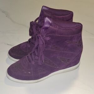Purple Princess Vera Wang 3in Hidden Wedge Sneaker